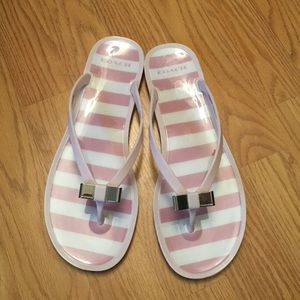 Coach Landon Jelly Flip Flops